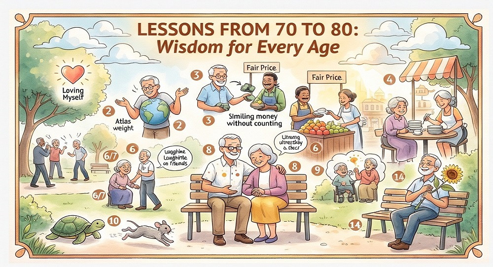 This is too good not to share. I asked a friend who has crossed 70 and is heading towards 80 what sort of changes he is feeling in himself? He sent me the following: